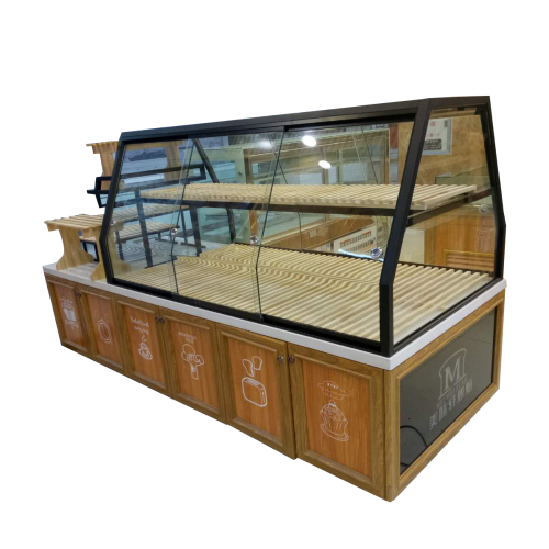 新款铝合金款面包房展示柜边柜冷柜定制中岛柜蛋糕模型展架
