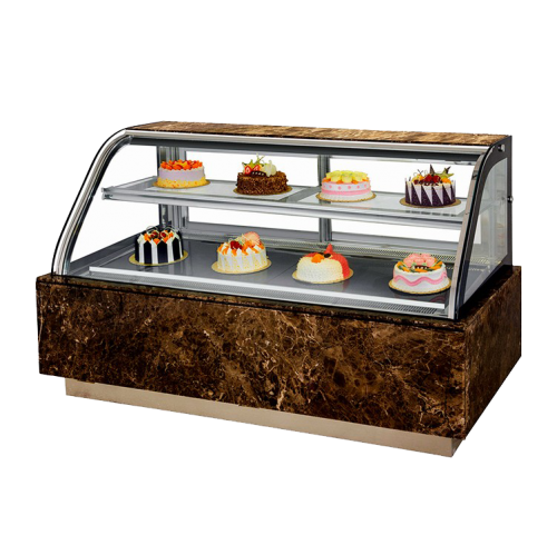 两层弧形蛋糕展示柜冷柜豪华商用风冷甜品西点慕斯冷柜tyc1286太阳集团线路通道冰箱冷藏柜定制